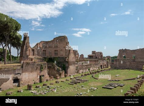 Rome Italy June Panoramic View Of The Circus Maximus