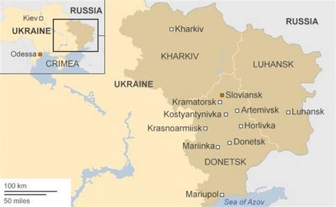 Many Dead In Ukraine Offensive In Sloviansk Turchynov Bbc News