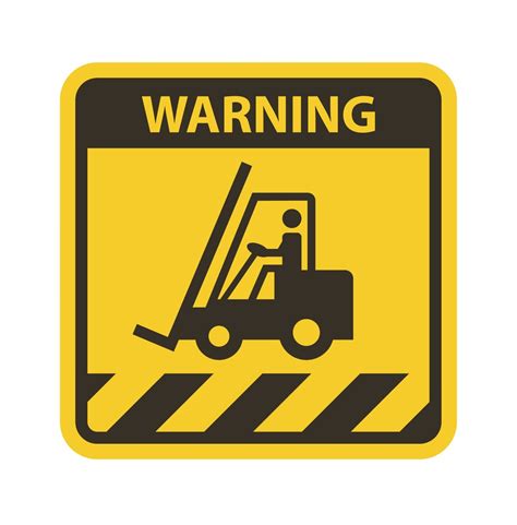 Forklift Truck Safety Signs Collection Flt Health And Safety Sign