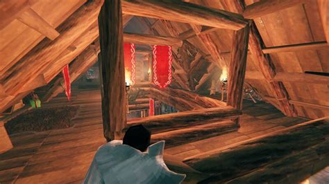 Black Forest Lodge Interior Valheim Build