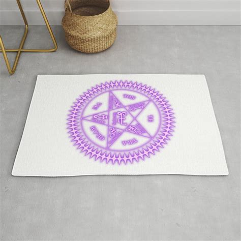 Sebastian Michaelis Sigil Light White Bg Rug By Falln Society6