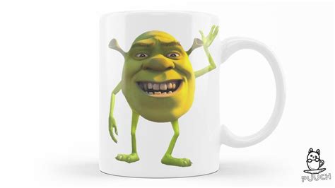 Funny Shrek Wazowski Meme Coffee Mug T For Him Or Her Cool Mike Cup