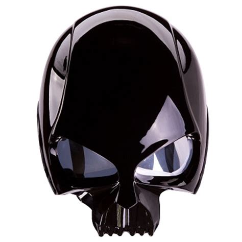 DOT Matte Black 3D Skull Motorcycle Helmet