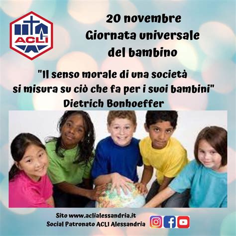 Novembre Giornata Universale Del Bambino Acli Alessandria