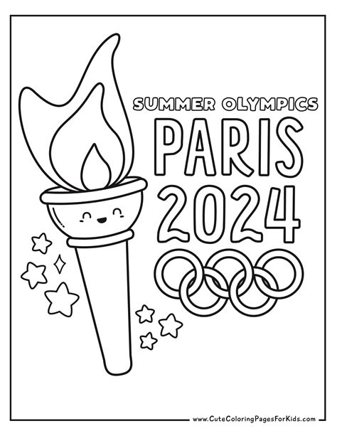 2024 Summer Olympics Coloring Pages 6 Free Printable Pdfs Cute