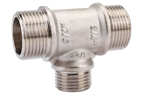Переходной тройник Valtec 3/4"х1/2"х3/4" наружный-наружный-наружный VTr ...