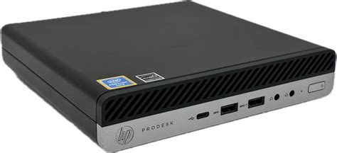 Hp Prodesk 600 G4 Desktop Mini Pc Intel Gold G5400t 8gb Ram 200gb Ssd