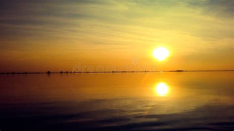 Two Suns Stock Photo Image Of Suns Lake Sunset Water 97512794