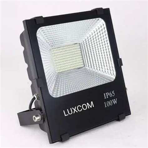 90 Degree Aluminium 100W Luxcom LED Flood Light IP Rating IP65 At Rs