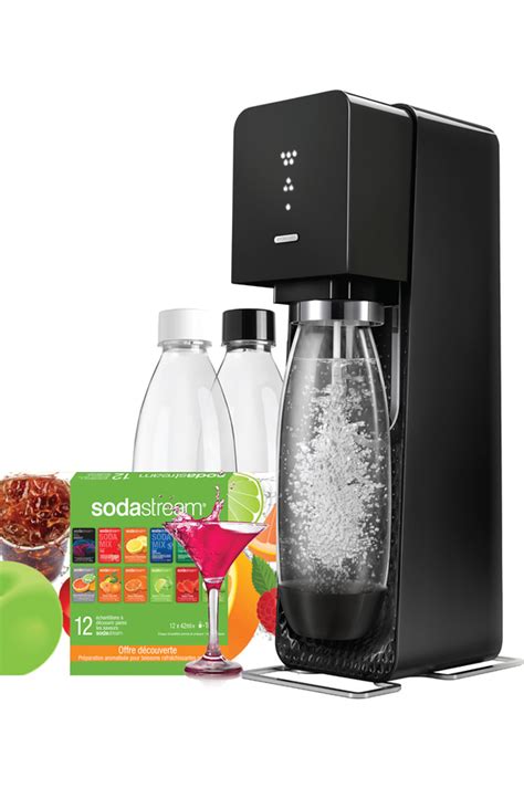 Machine Soda Sodastream Source Noire Mega Pack 4017749 Darty