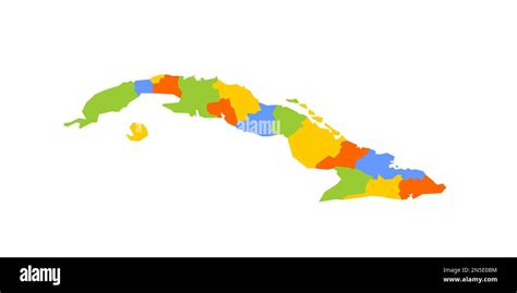 Cuba Mapa Pol Tico De Divisiones Administrativas Provincias Mapa