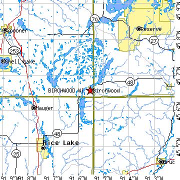 Birchwood, Wisconsin (WI) ~ population data, races, housing & economy