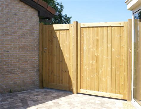 Houten Poort Oxford Zijpaneel 180x180cm Grenen Tuinpoorten Tuinhout