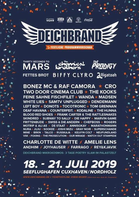 Festliche Programmvorschau 2019 DEICHBRAND Festival