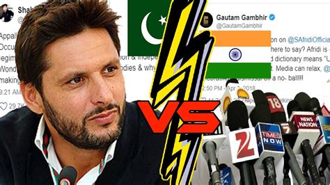 Pak Tweet Vs Indian Media Feat Shahid Afridi Youtube