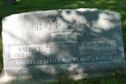 Ralph Lester Burton Sr Homenaje De Find A Grave