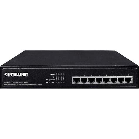 Intellinet 8 Port Gigabit Ethernet Poe Switch 560641