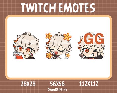 Twitch Emote Pack Genshin Impact Alhaitham Twitch Streamer And Discord