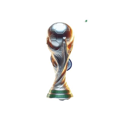 Troféu Icônico Da Copa Do Mundo Um Foco Detalhado Na Iluminação