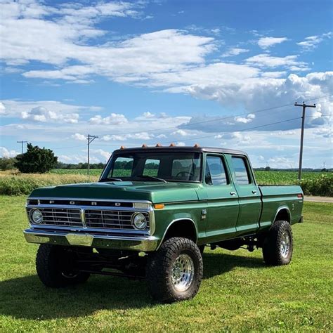 1974 Ford F250 Crew Cab With A 5 0 Coyote 4x4 Ford Daily Trucks