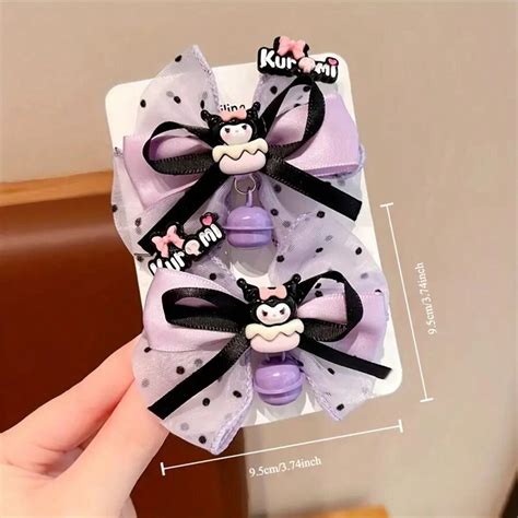 Sanrio Sanrio Purple Bow Hair Clip Cute And Minimalist Design