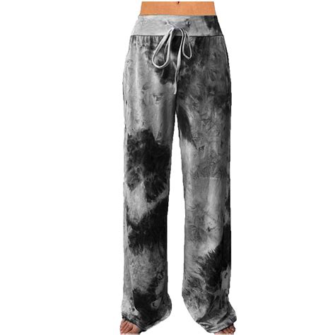 Jgtdbpo Wide Leg Yoga Pants For Women Tie Dyed Non Positioning Printed