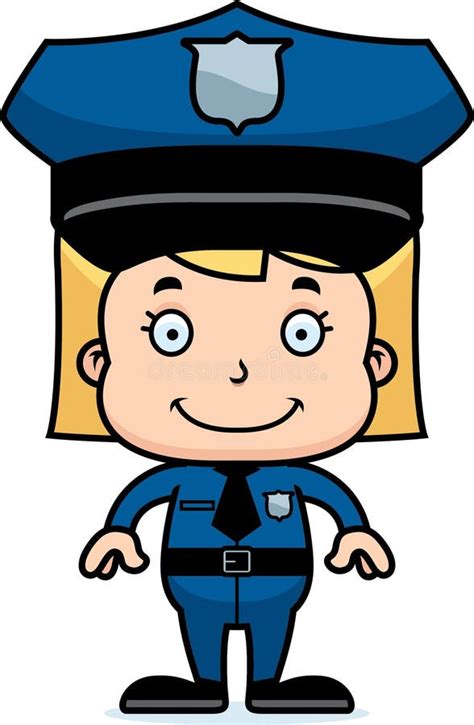 Kid Police Officer Cartoon