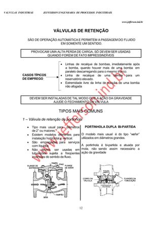 Apostila Valvulas Industriais Visao Geral Pdf