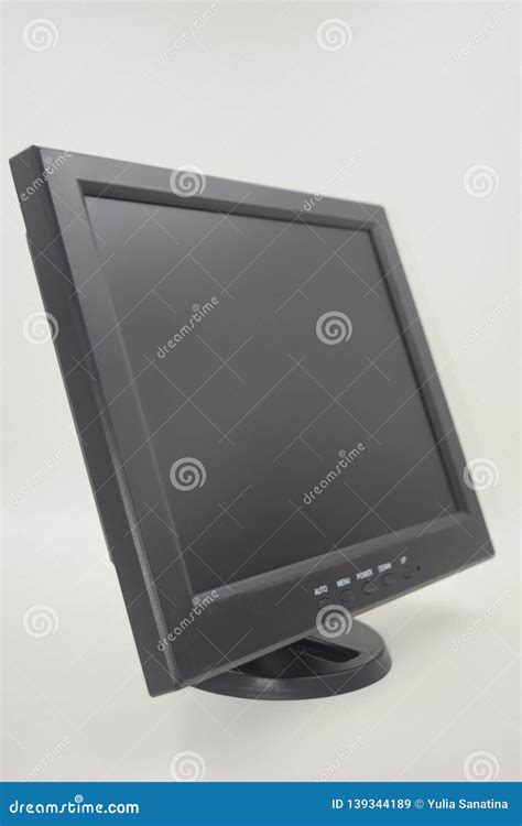 Black Screen Monitor for Computer Stock Image - Image of black ...