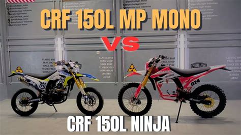 PERBEDAAN SUPERMOTO CRF 150L MP MONO VS CRF PNP NINJA REVIEW LENGKAP