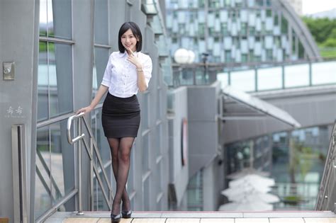 Asian Brunette Depth Of Field Girl Model Purple Dress Smile Woman K HD Wallpaper