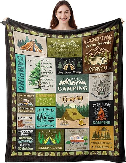 Amazon Vuinezo Camping Gifts Camping Accessories Camping Blanket