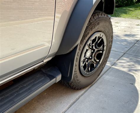 Mabett Front Mud Flaps Installed Bronco G Ford Bronco