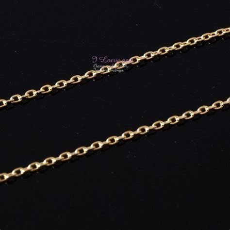 1 Meter Np 1475 Gold Plated 235 Diamond Cut Cable Chain Thin Etsy