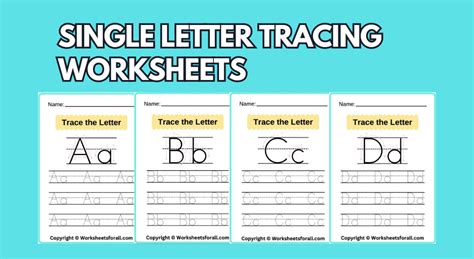 Single Letter Tracing Worksheets Letter Tracing Worksheets