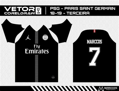 Arte Camisa Psg Jordan Vetor Paris Saint Germain Elo