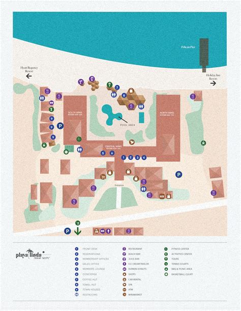 Playa Linda Resort Map