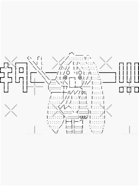 "hatsune miku ascii / kaomoji art" Sticker for Sale by fragmentals | Redbubble