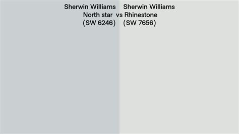 Sherwin Williams North Star Vs Rhinestone Side By Side Comparison