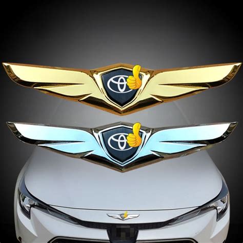 For Toyota Car Front Hood Ornaments Bonnet Metal Decoration Logo Angel