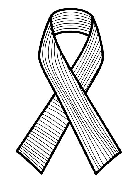 Free Awareness Ribbon Coloring Pages — Stevie Doodles