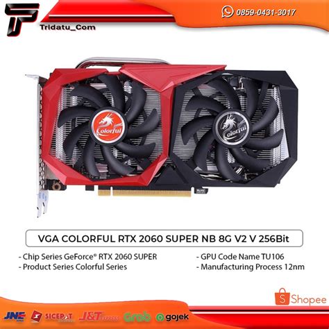 Jual Vga Colorful Rtx 2060 Super Nb 8g V2 V 256bit Shopee Indonesia