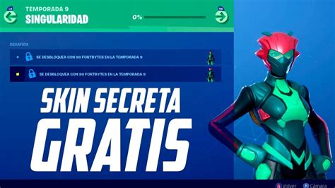 Skin Secreta Gratis De La Temporada De Fortnite Youtube