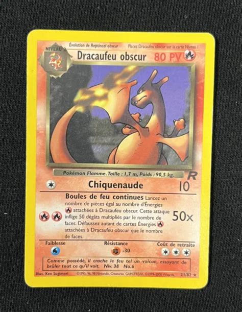 Carte Pok Mon Dracaufeu Obscur Team Rocket Eur Picclick Fr