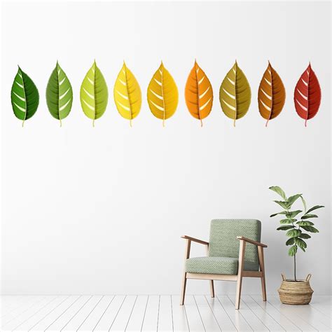 Autumn Leaves Leaf Wall Sticker Set