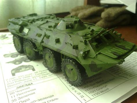 Сборная модель *Советский БТР-80* (Россия) - 3558з | детские игрушки с ...