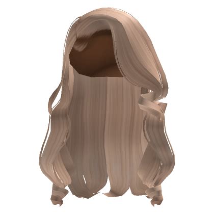Curled Side Part In Blonde Roblox