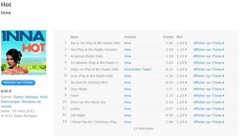 Inna Hot France Edition Itunes Plus Aac M A Psxdb Lmepem