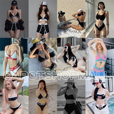 set áo tắm 2 dây viền siêu hot bikini viền 2 dây CAROTSHOP Shopee Việt Nam