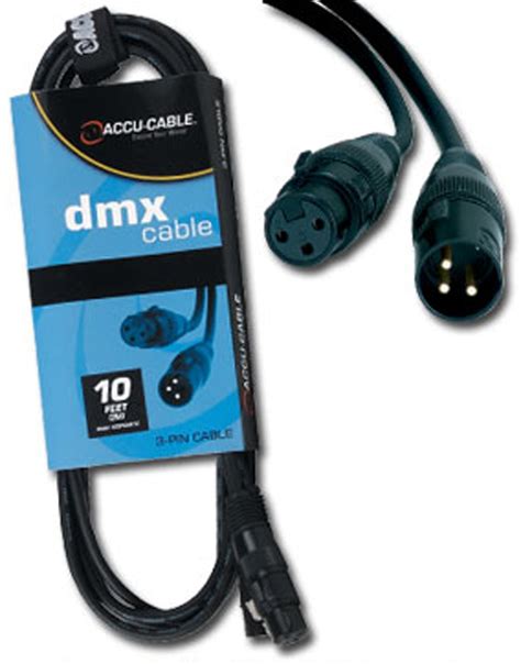 Accu Cable 3 Pin DMX Cable AC3PDMX AVShop Ca Canada S Pro Audio